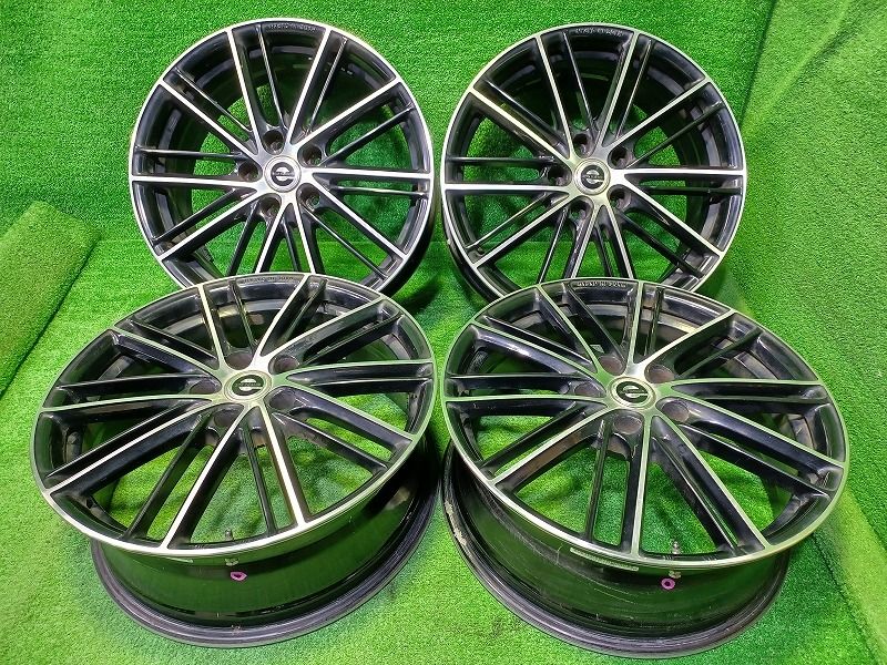 社外 エコフォルム ブリヂストン CX-5 ｴｽﾃｨﾏ ｶﾛｰﾗｸﾛｽ ホイール アルミ ブラックポリッシュ 18インチ 7J 5穴 4本 114.3 45