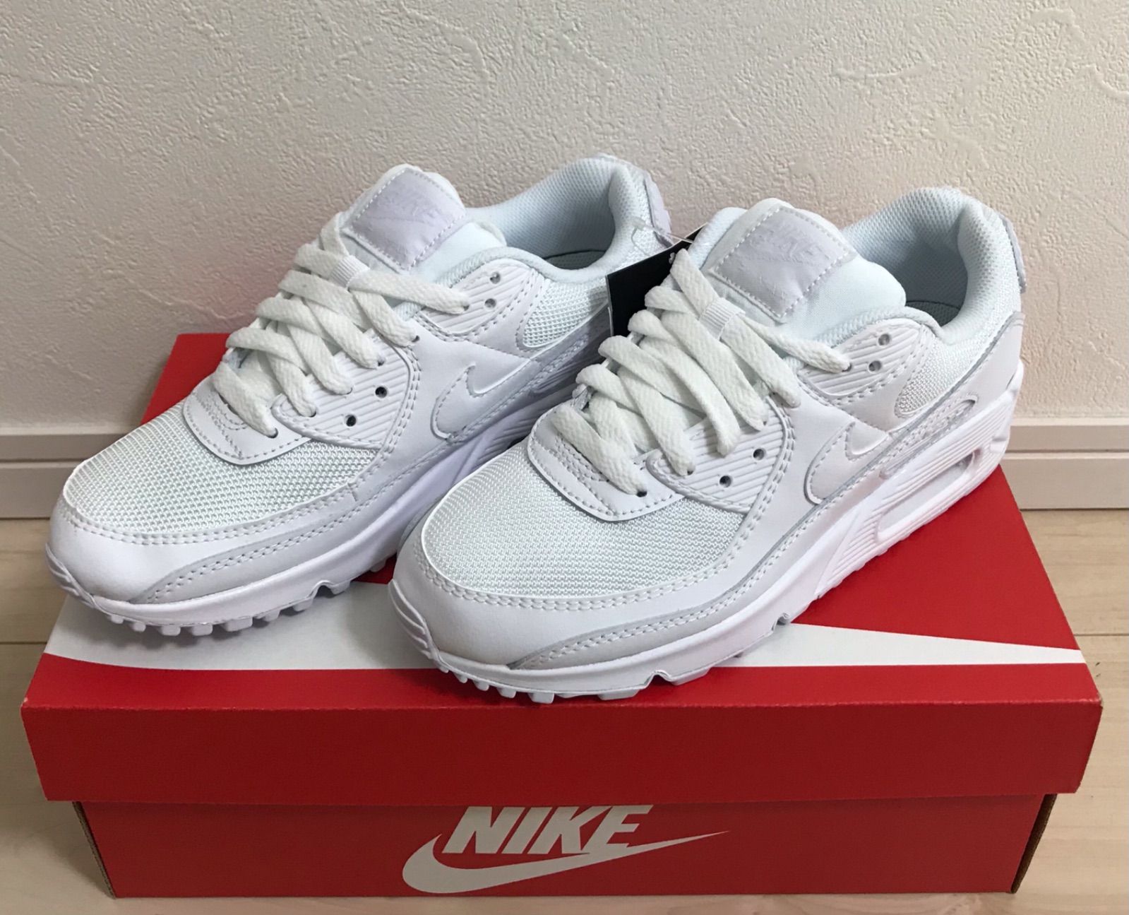 NIKE AIR MAX 90 ナイキ エア マックス トリプルホワイト - メルカリ