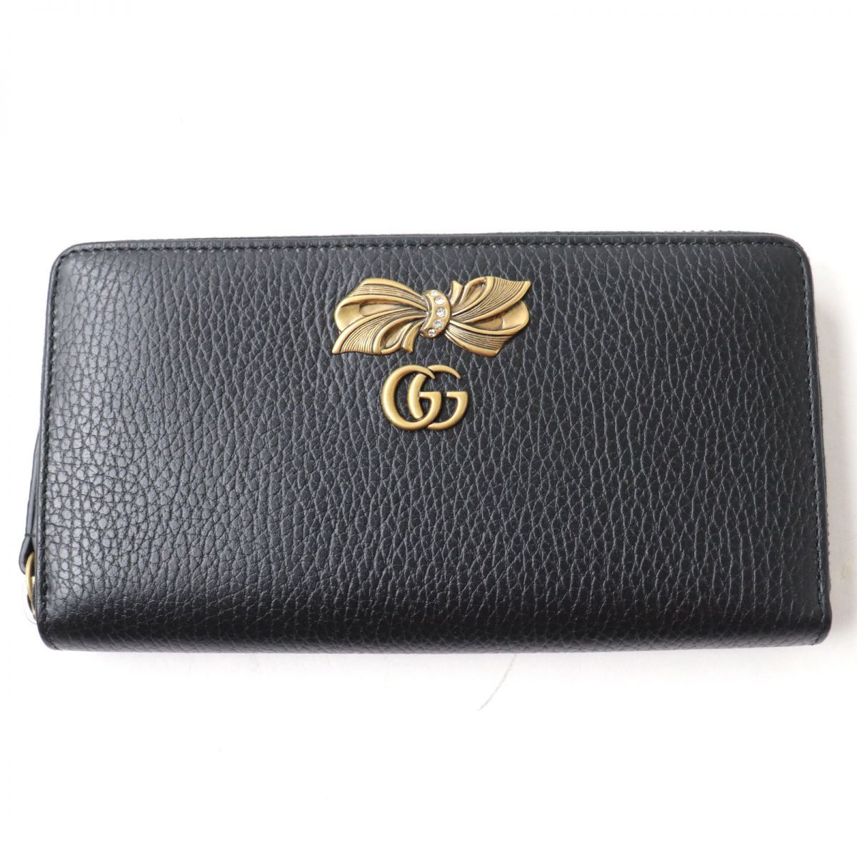 未使用品☆GUCCI グッチ 524291 PETITBOW リボン・GGマーモント付