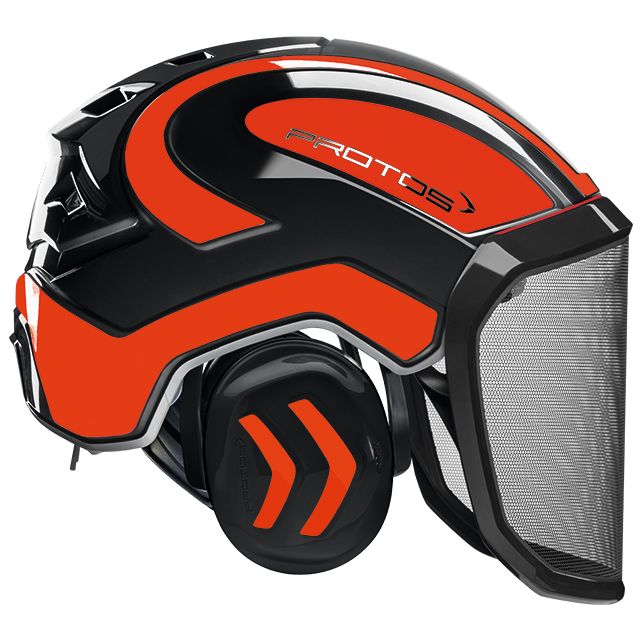 Pfanner PROTOS プロトス フォレストヘルメット ブラック×ネオンオレンジ