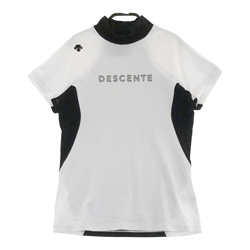 サイズ：L DESCENTE GOLF デサントゴルフ  モックネック 半袖 Tシャツ  ホワイト系 [240101306395]# ゴルフウェア レディース ストスト