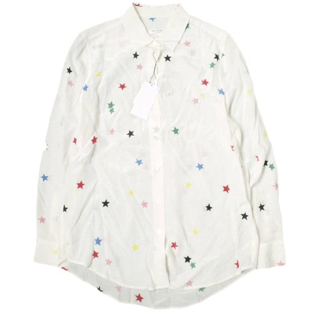 EQUIPMENT エキップモン Essential Star Print Silk Shirt 