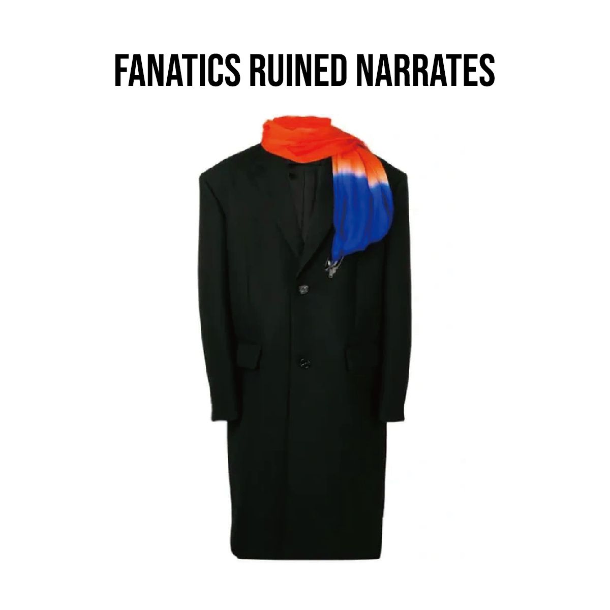 44 RAF SIMONS ラフ シモンズ オーバーサイズ スカーフ コート