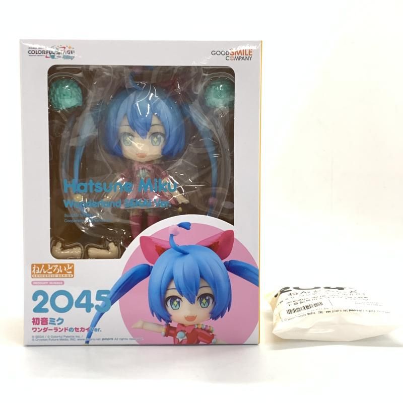 【中古】未開封・特典付）ねんどろいど 初音ミク ワンダーランドのセカイVer.[10]