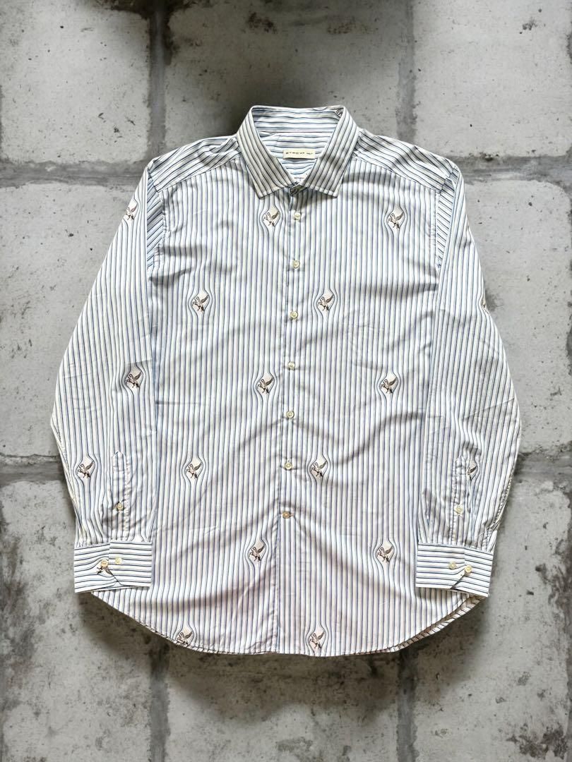 ETRO - Pegasus Stripe Cotton Shirt 47 - メルカリ