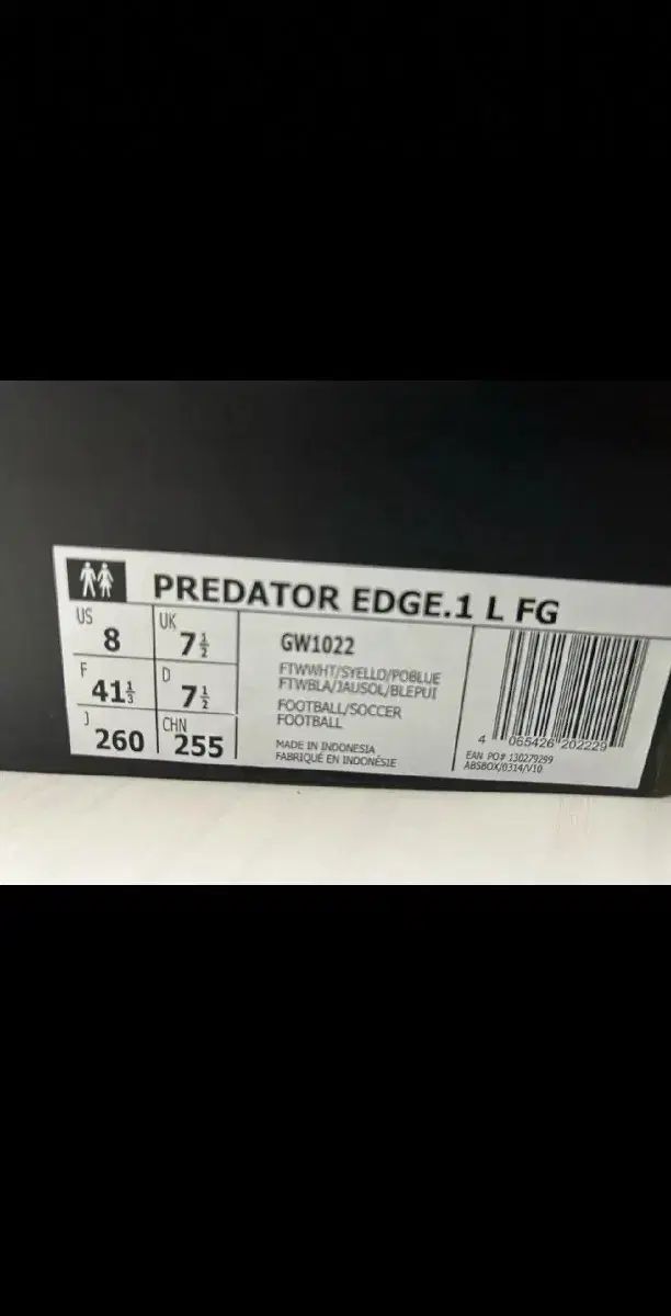 adidas(アディダス) プレデター エッジ 1 fg エリート 260