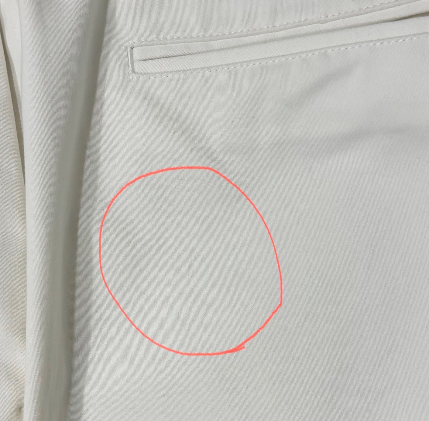 【新品未使用】giabsarchivio ホワイト スラックス 48 M 未使用 giab's ARCHIVIO マサッチョ クリースストレッチスラックス