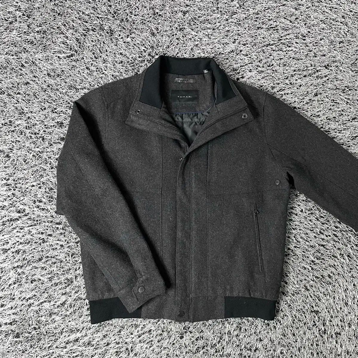 TAHARI タハリ パデッド ウール ジャケット ブルゾン