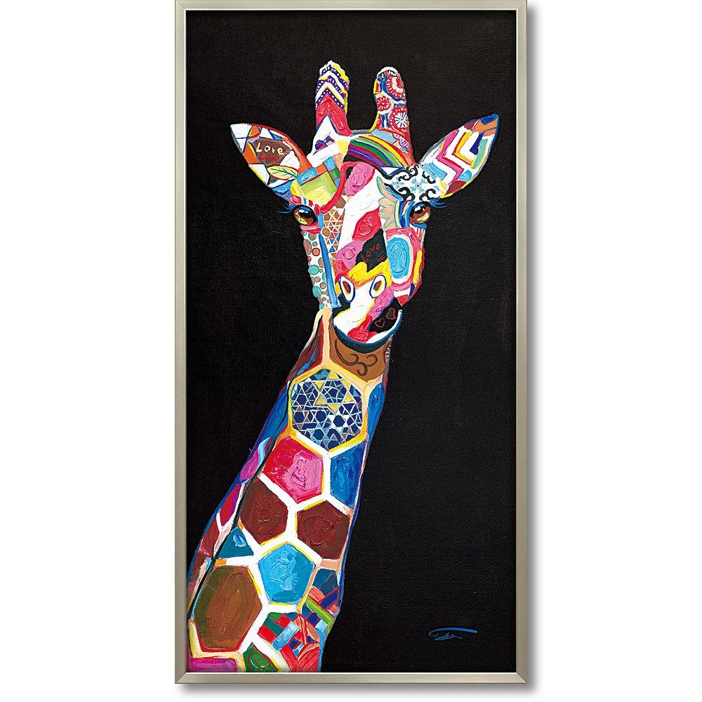 アートパネル オイルペイントアート 『カウ グラス』 63×63cm