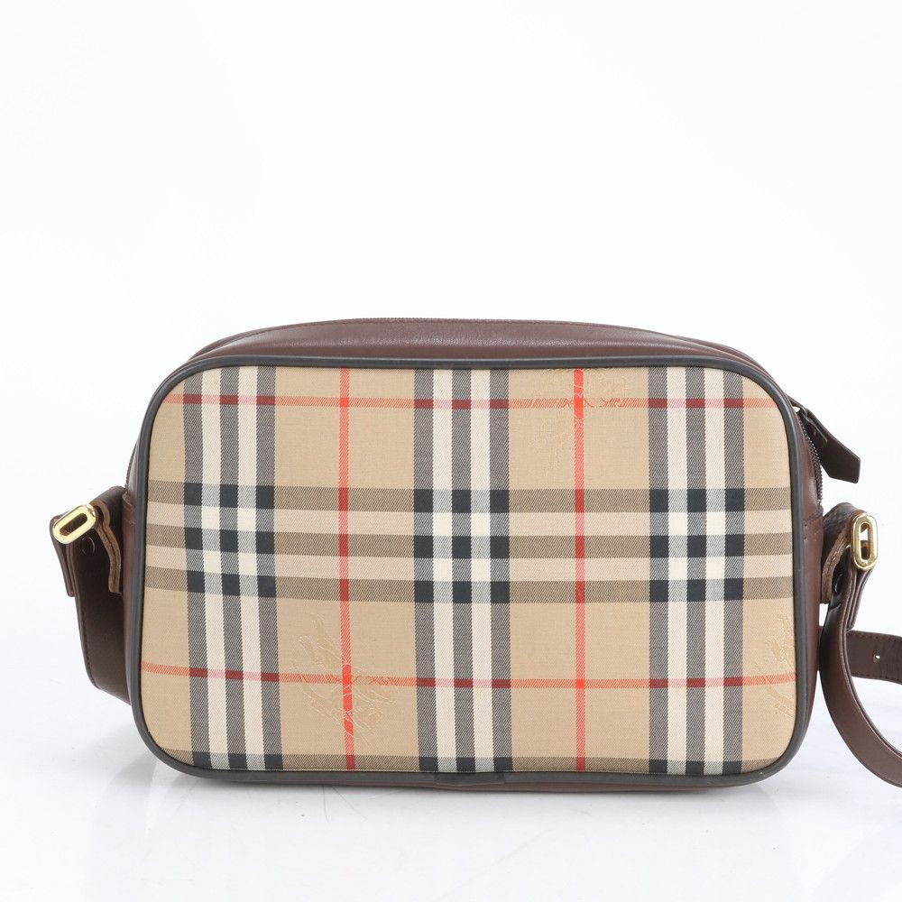 希少　バーバリー　ノバチェック　シャドウホース　ビジネスバック BURBERRY バーバリー ノバチェック シャドーホース ハンドバッグ