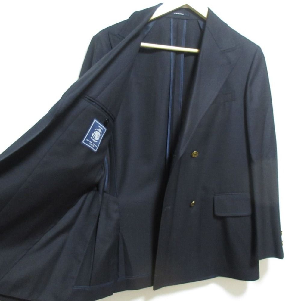 J.プレス　濃紺 ダブルブレスト 　ブレザー　Lサイズ オックス ダブル テーラードジャケット / J.PRESS LADIES L