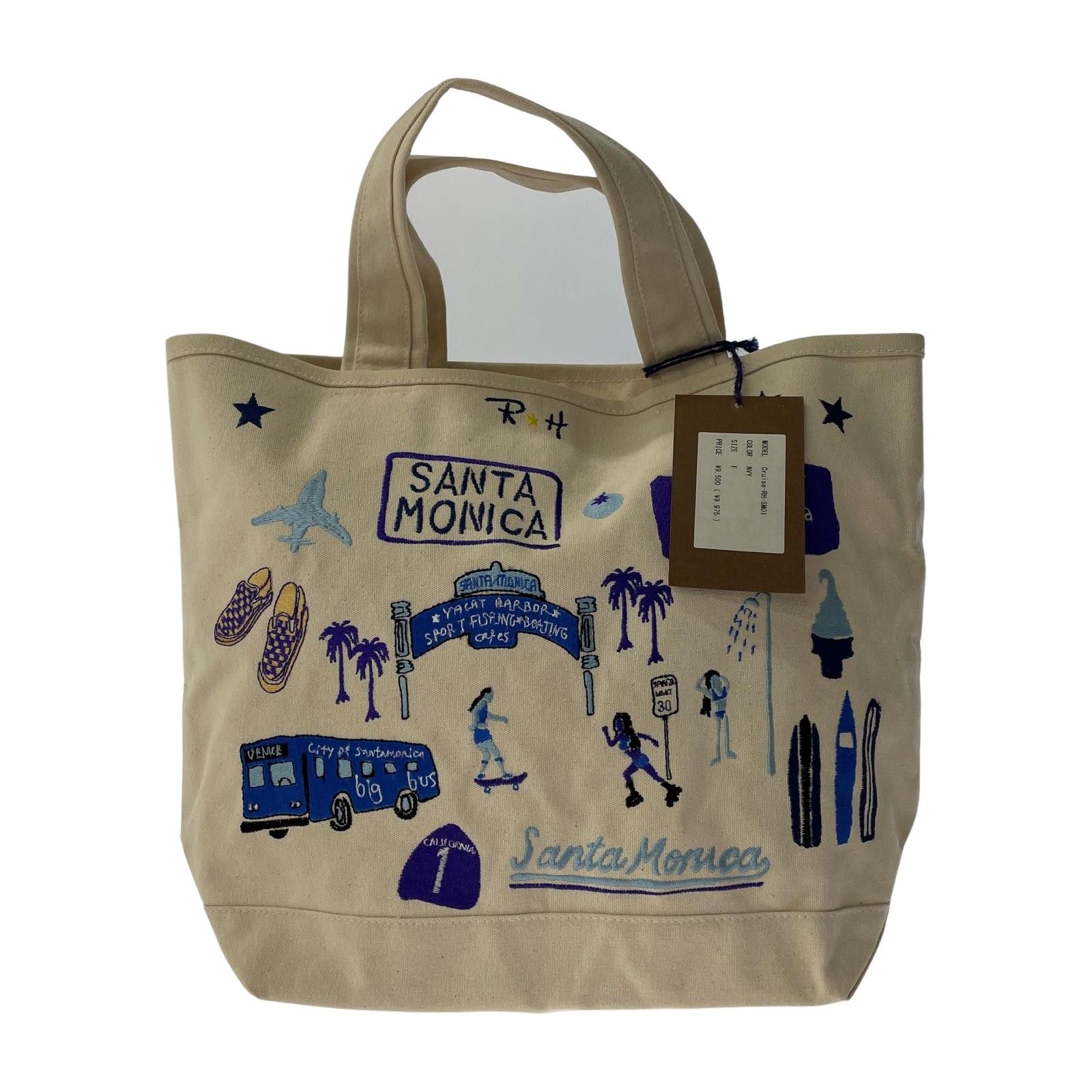 Ron Herman ロンハーマン ×LORINZAロリンザ タグ付き刺繍トートバッグ  