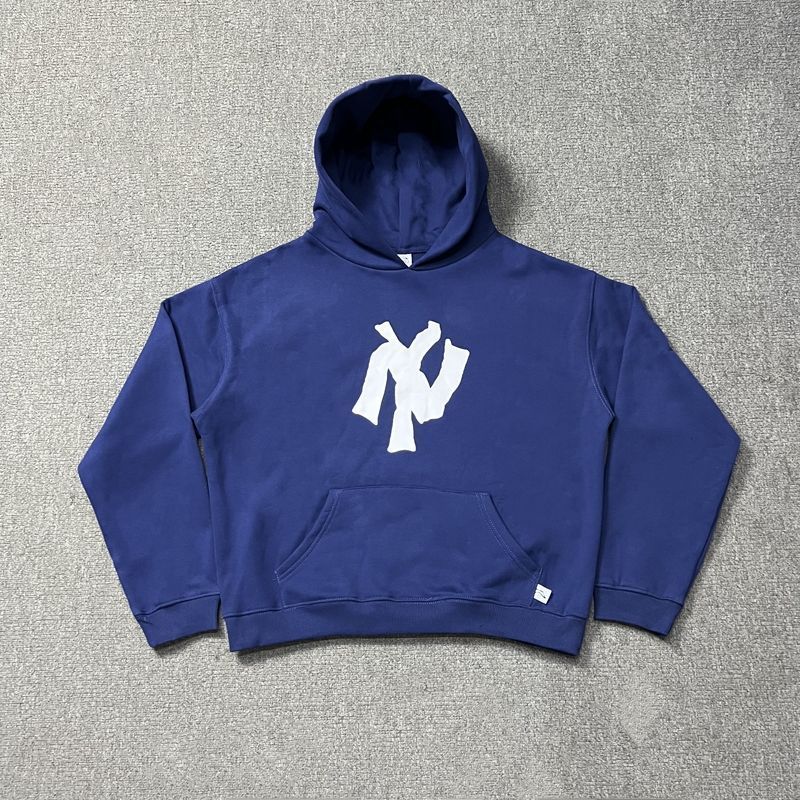 AKIMBO NY NOODLE HOODIE L ヤンキース パーカー ブルー - メルカリ