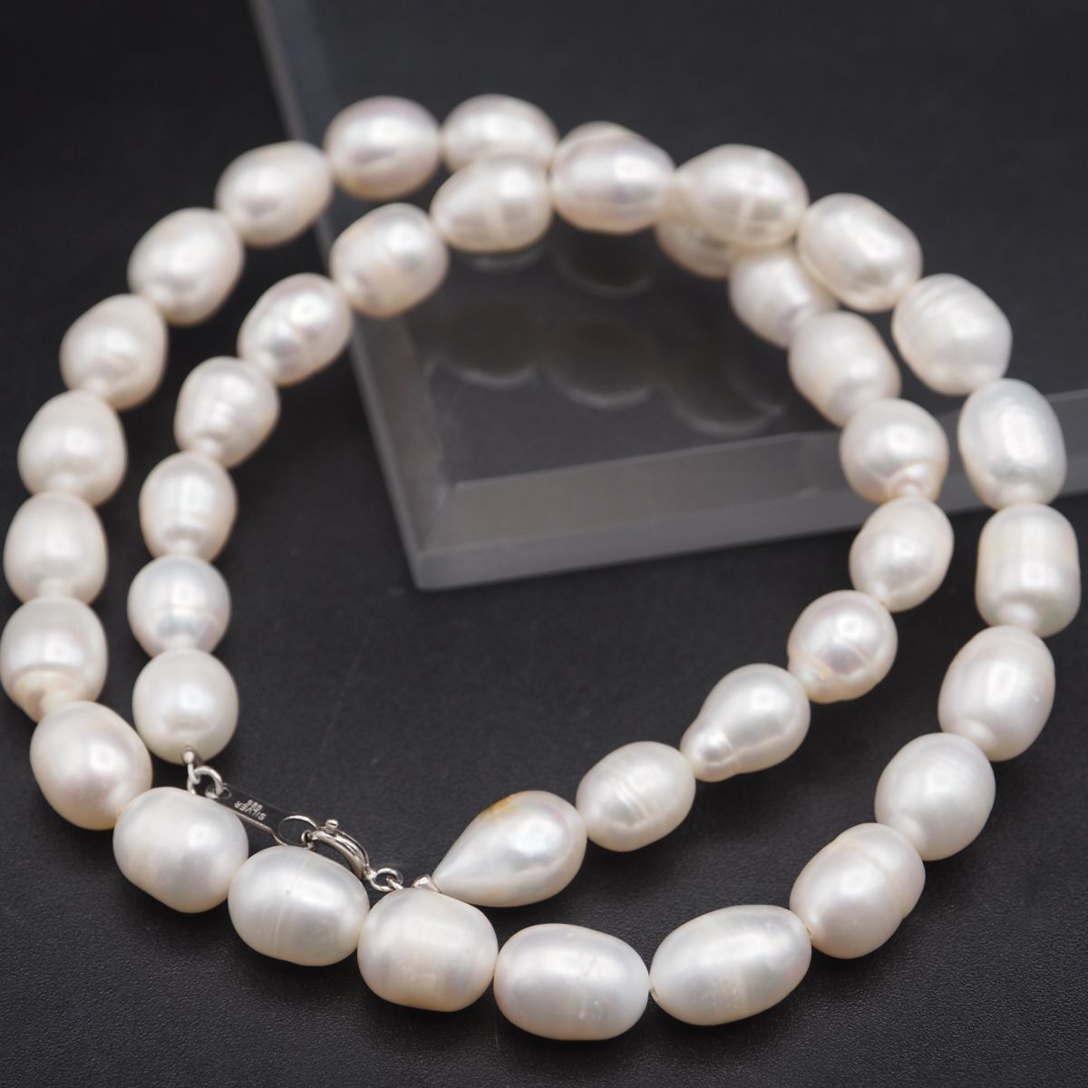 B754 淡水真珠 パール STERLING SILVER925刻印 ネックレス B754 淡水真珠 パール STERLING SILVER925刻印 ネックレス
