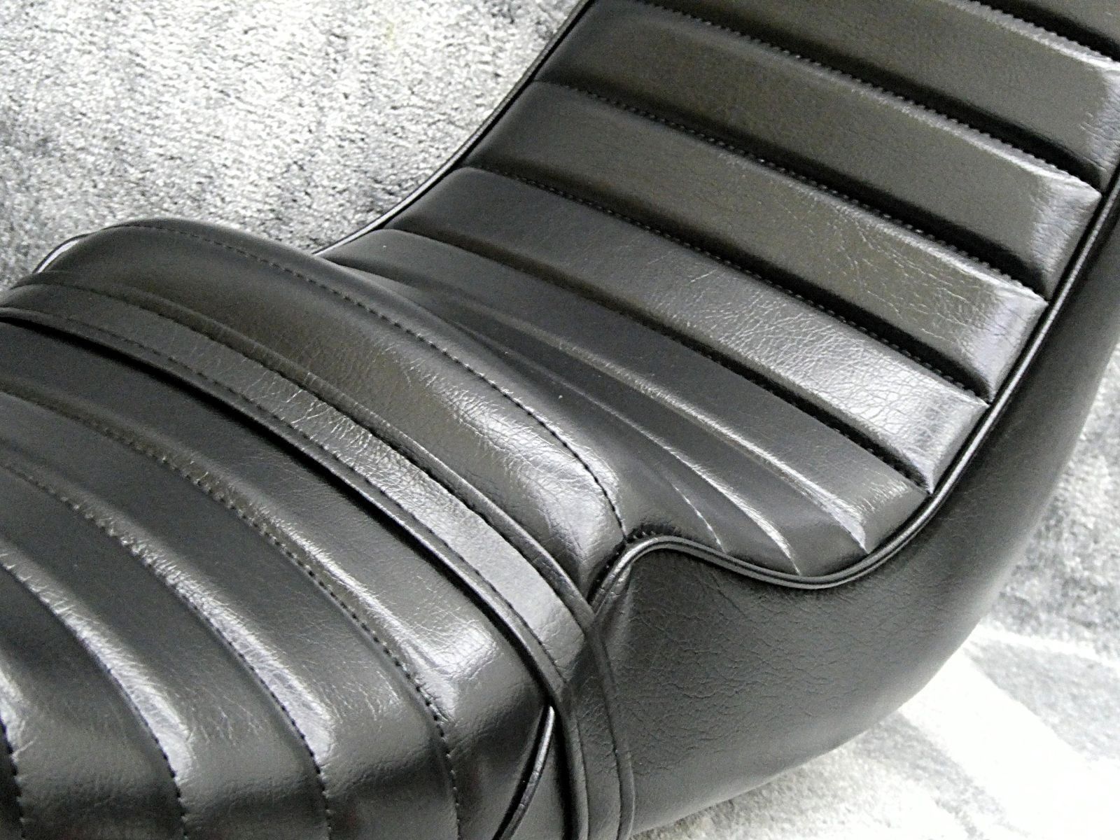 GS400 黒皮 40cm 三段シート/補強入 ブラック 3段シート あんこ