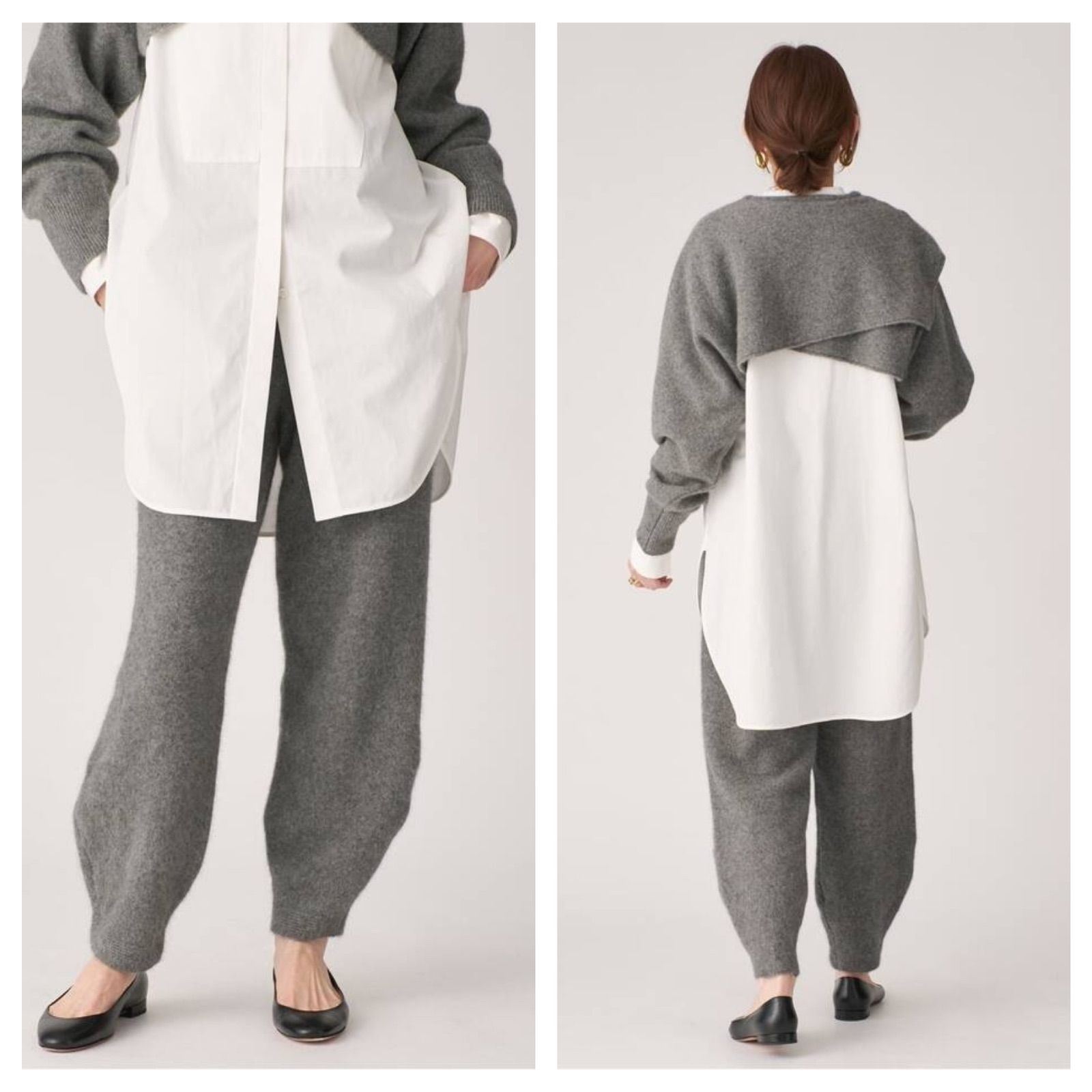 定番チャイニーズラクーンニットパンツ