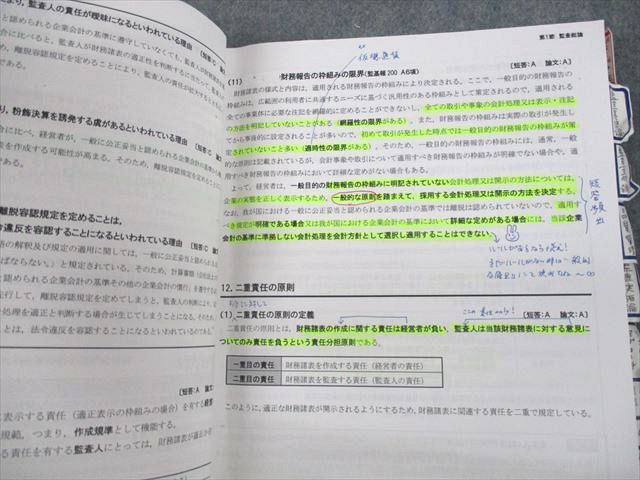 UV11-001 CPA会計学院 公認会計士講座 監査論 テキスト/短答問題集/論文対策集/資料集 2021年合格目標 計10冊 00L4D -  メルカリ