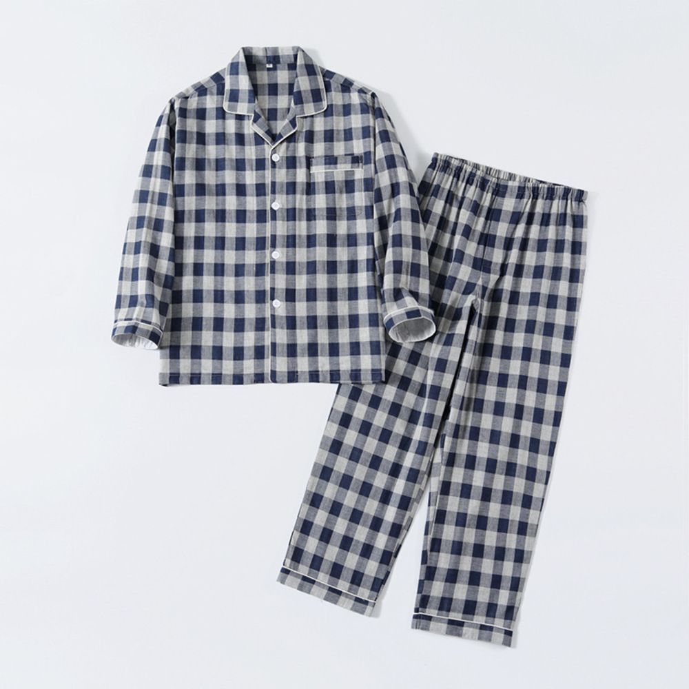 メンズ×ネイビー  M  ルームウェア ユニセックス pk336 ルームウェア メンズ 上下 パジャマ 寝巻き 寝間着 寝巻 ルームウエア 部屋着 室内着 ナイトウェア ナイトウエア セットアップ 春 夏 長