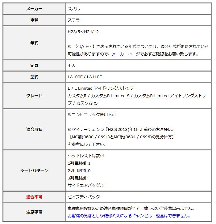 Clazzio クラッツィオ シートカバー L ライン ステラ LA100F | LA110F H23|5～H24|12 ED-0691 WWW_USTAUSTRALIA_COM_AU
