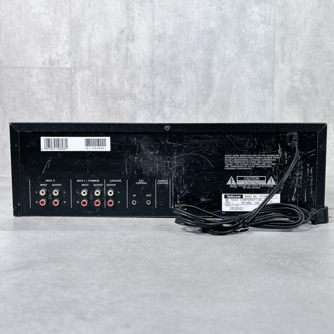 X858 TASCAM タスカム 302MKⅡ ダブルカセットデッキ - メルカリ