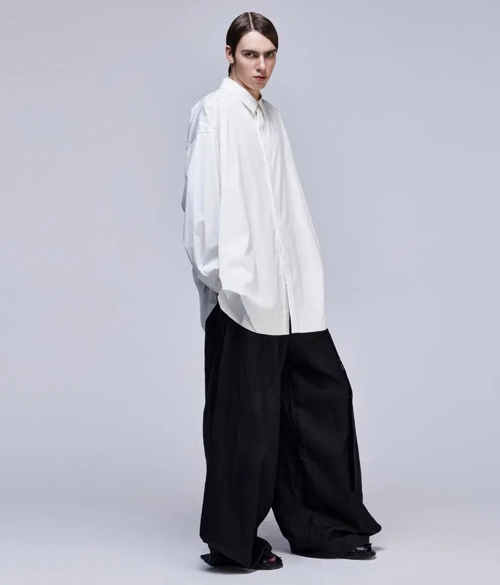 SONGZIO HOMME ソンジオ オム 25SS モリス ドレープ ロング シャツ 48