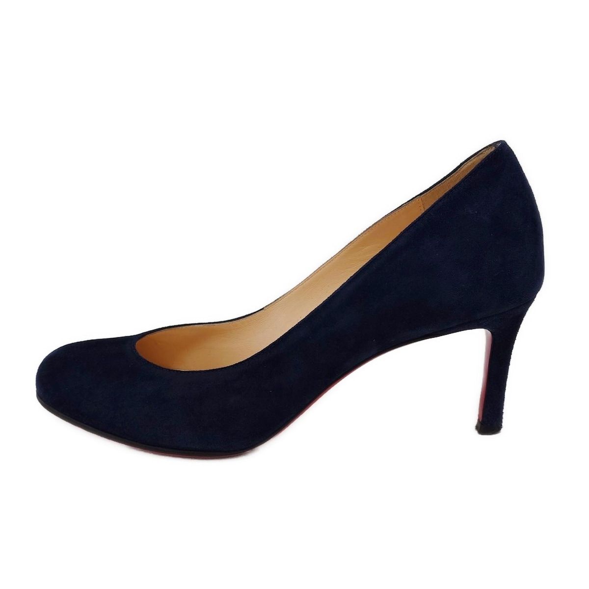 CHRISTIAN LOUBOUTIN クリスチャンルブタン パンプス 36 1|2 レディース - ネイビー アウトソール張替済