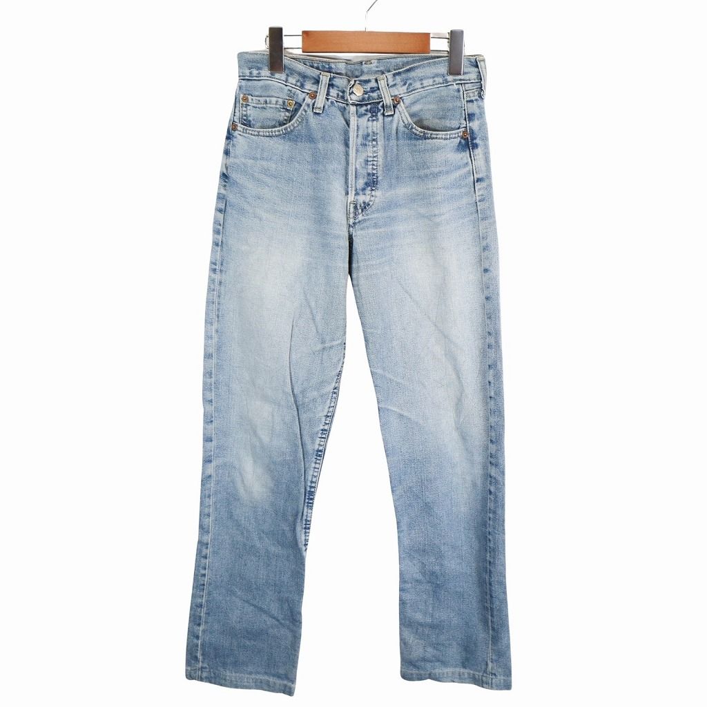 90年代 USA製 Levi's リーバイス 501 デニムパンツ アメカジ ストレート ライトブルー (メンズ 30/32) 中古 古着 O7413