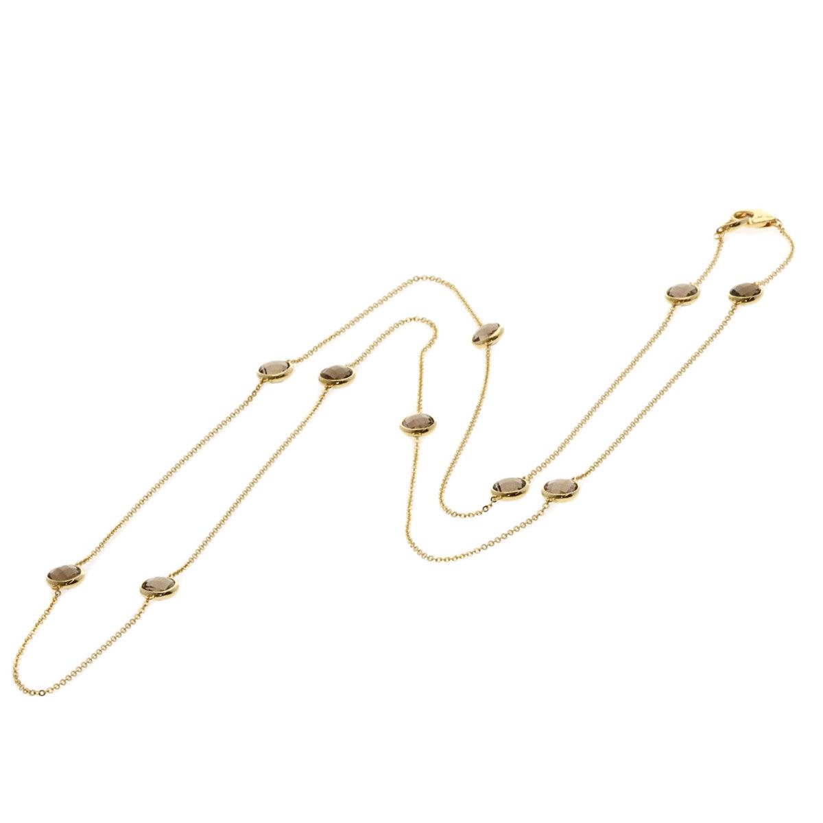 Ponte Vecchio ポンテヴェキオ 10P スモーキー クォーツ ネックレス  