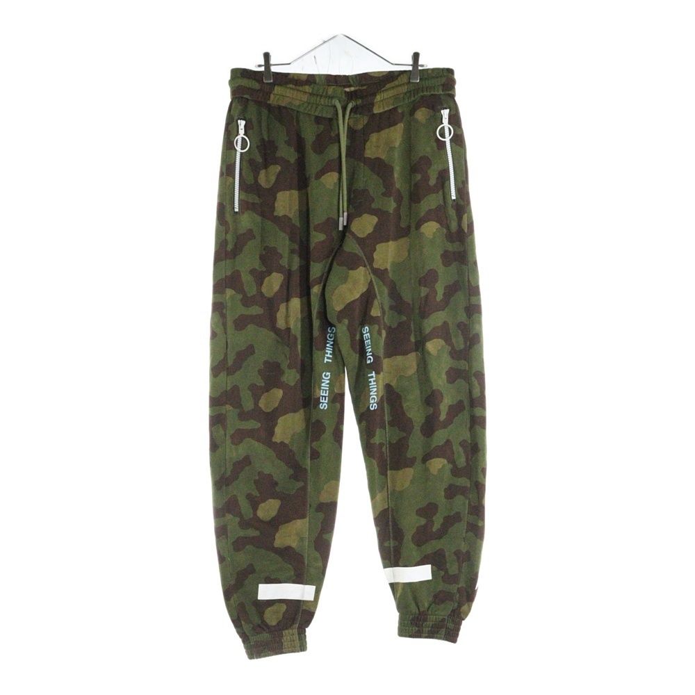 OFF-WHITE オフホワイト 17AW Camouflage SweatPants カモフラージュ 迷彩スウェットパンツ カーキ OMCA048F17601025
