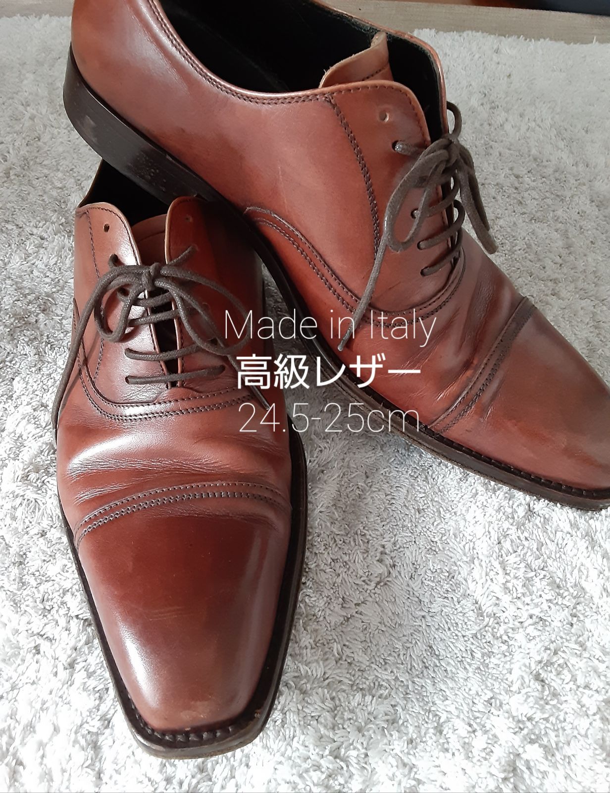 ◼️Made in Italy Vero Cuoio 高級革(24,5cm～) - メルカリ