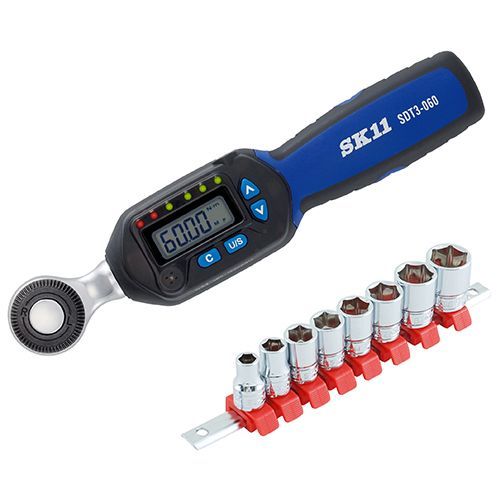 SK11 デジタルトルクレンチSDT3-060＋ソケットセットSHS308M付き メーカー直送品