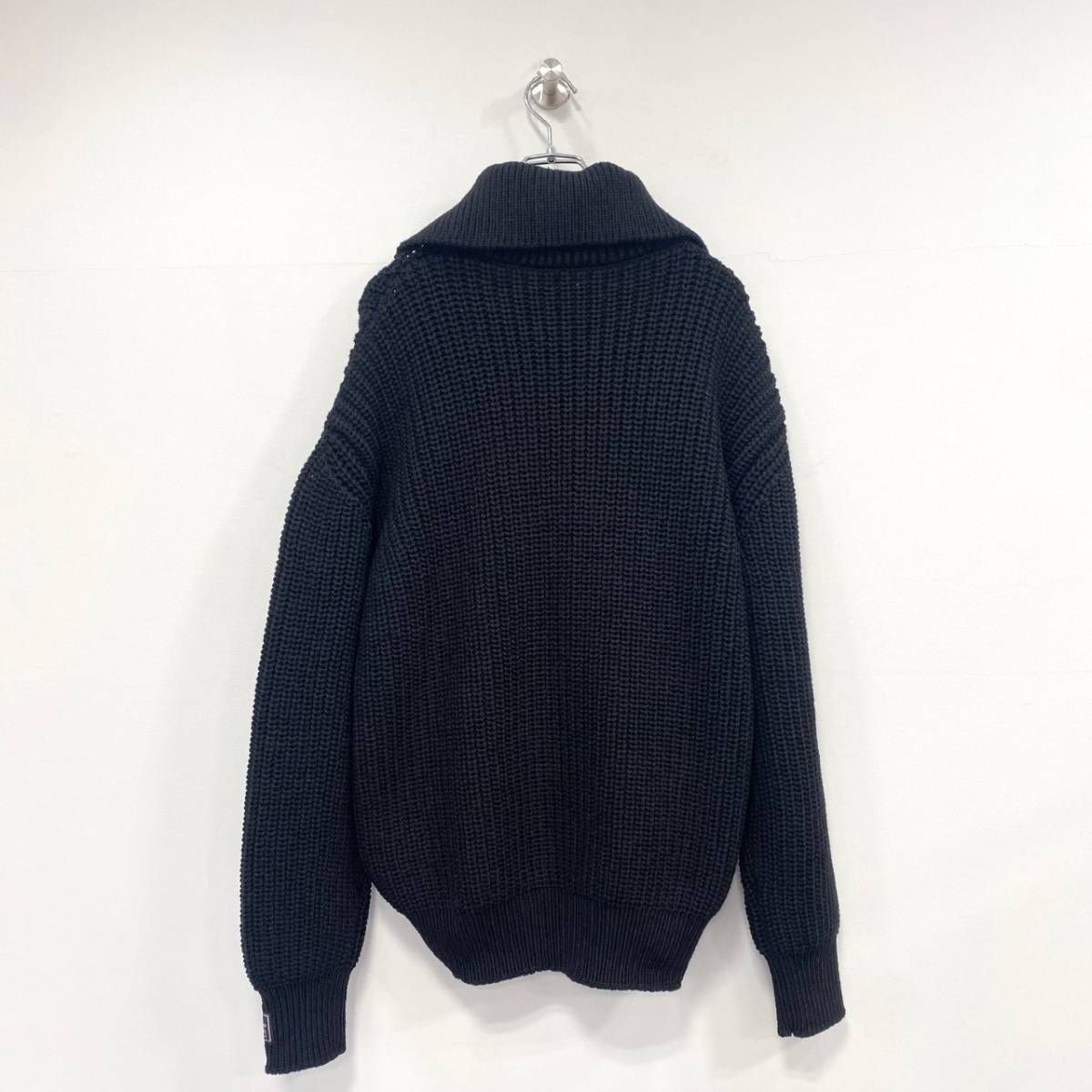 定価301400円 新品 RAF SIMONS 22AW Bulky knit turtle neck cardigan 