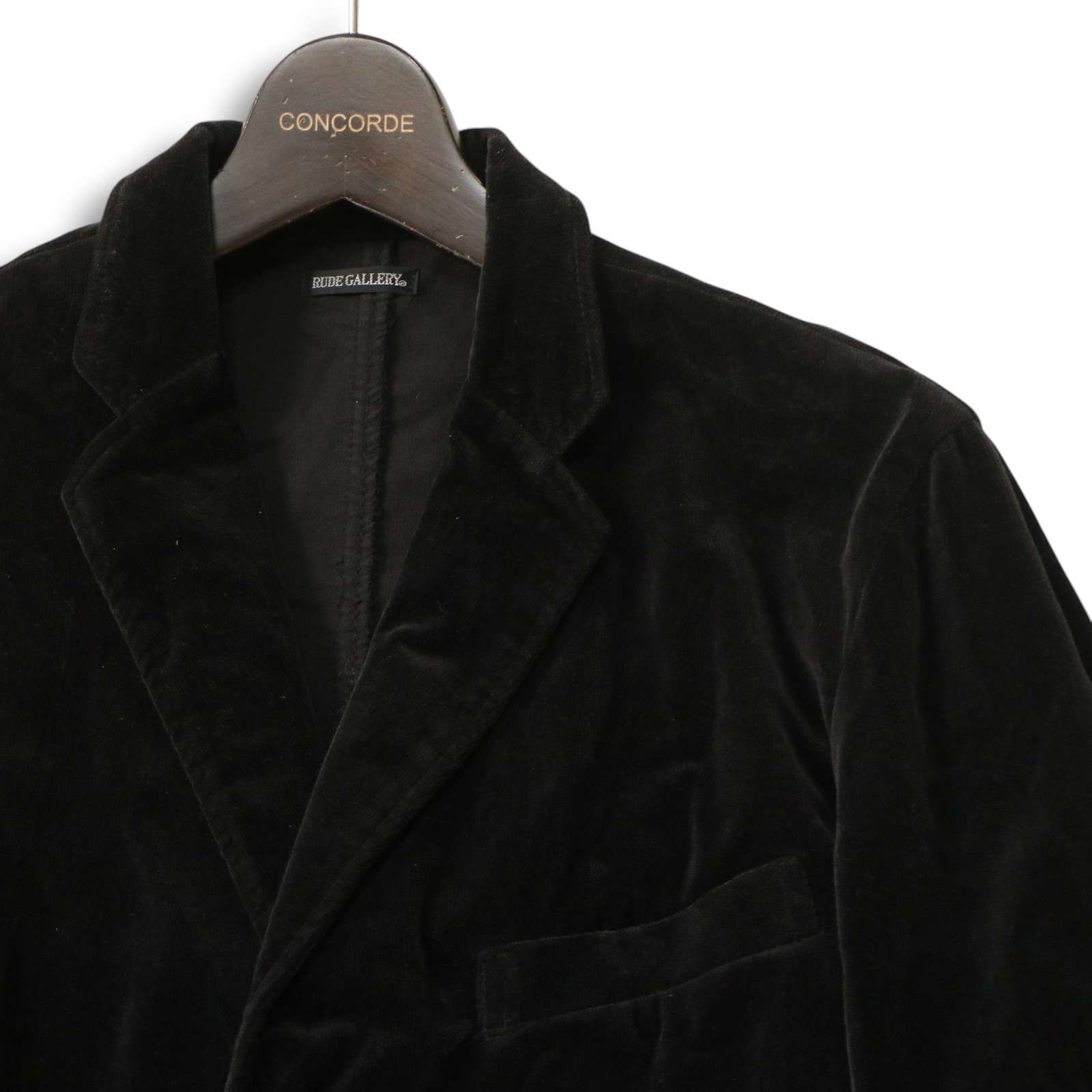 希少 RUDE GLLERY ルードギャラリー ベロア テーラードジャケット RUDE GALLERY ルードギャラリー 秋冬 ベロア☆ テーラード