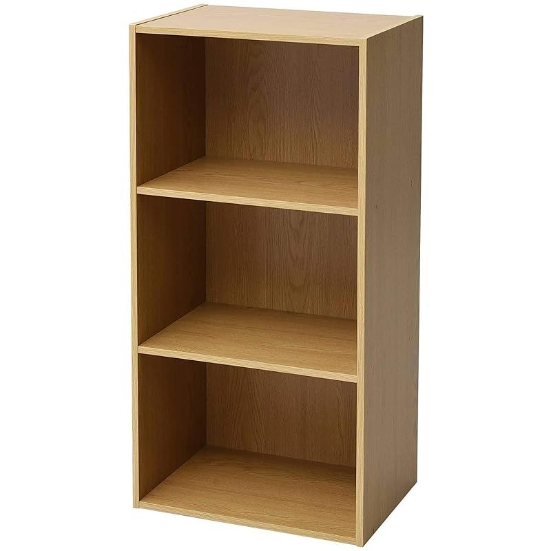 山善 カラーボックス ライトブラウン 42×29×89cm GCB-3(LBR) 1