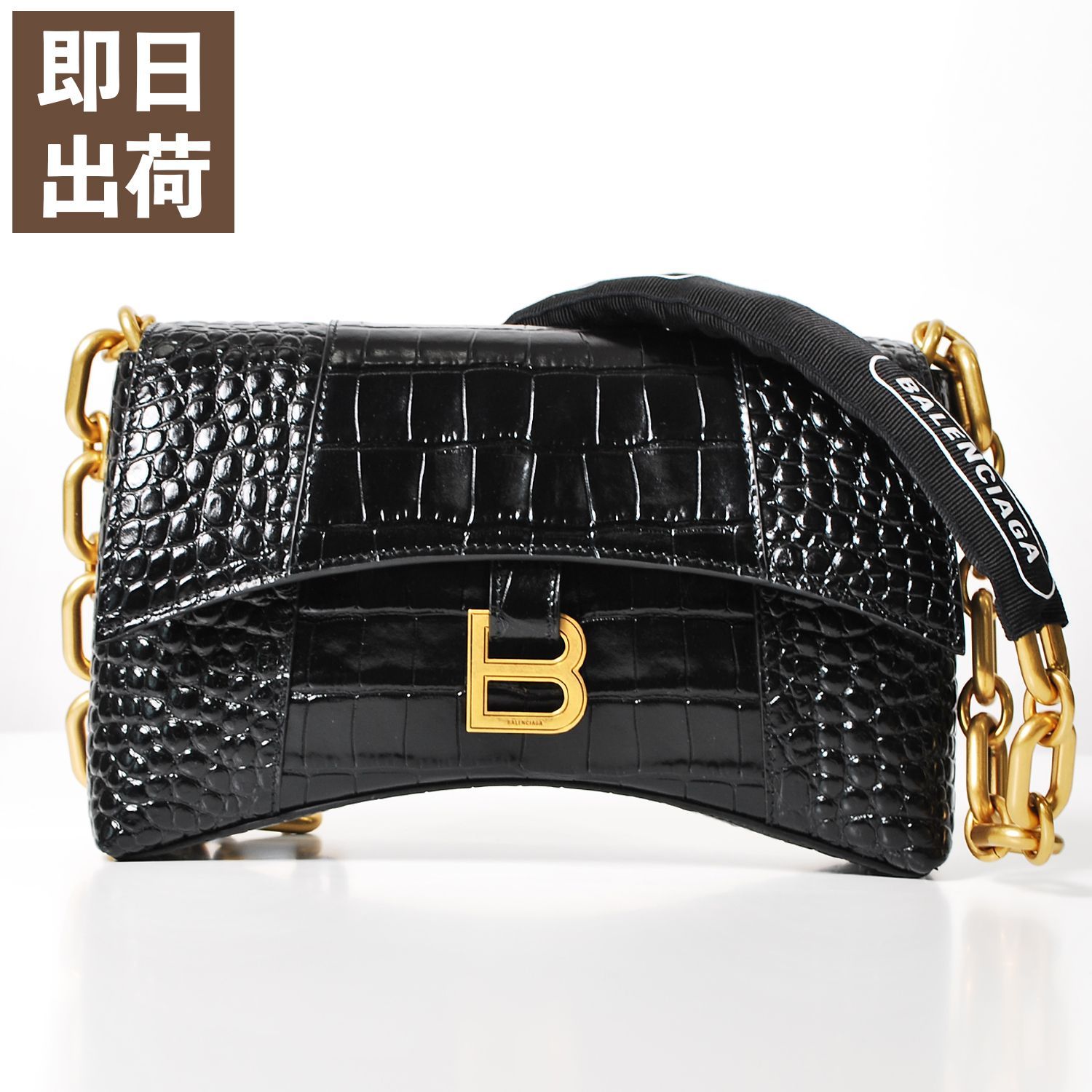 バレンシアガ☆BALENCIAGA クロコ型押しバッグ BALENCIAGA バレンシアガ 2WAYバッグ ショッピング トート