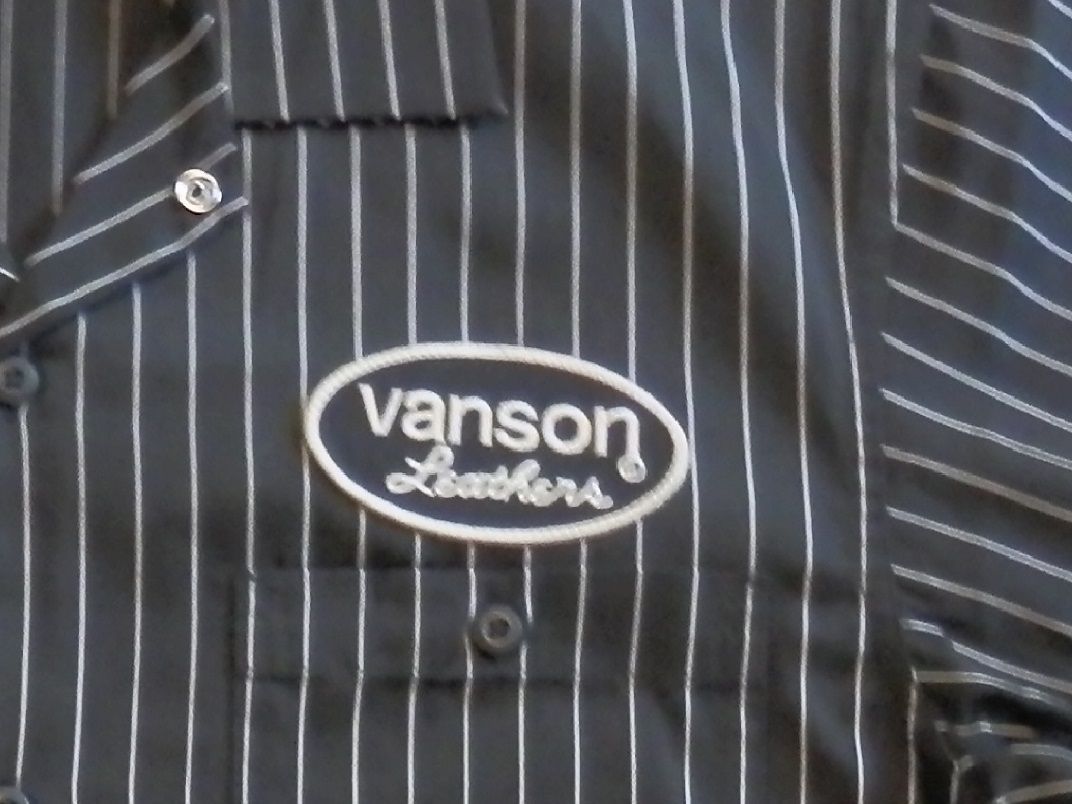 バンソン／vanson／Lサイズ／半袖シャツ／NVSS-2305／ブラック／新品