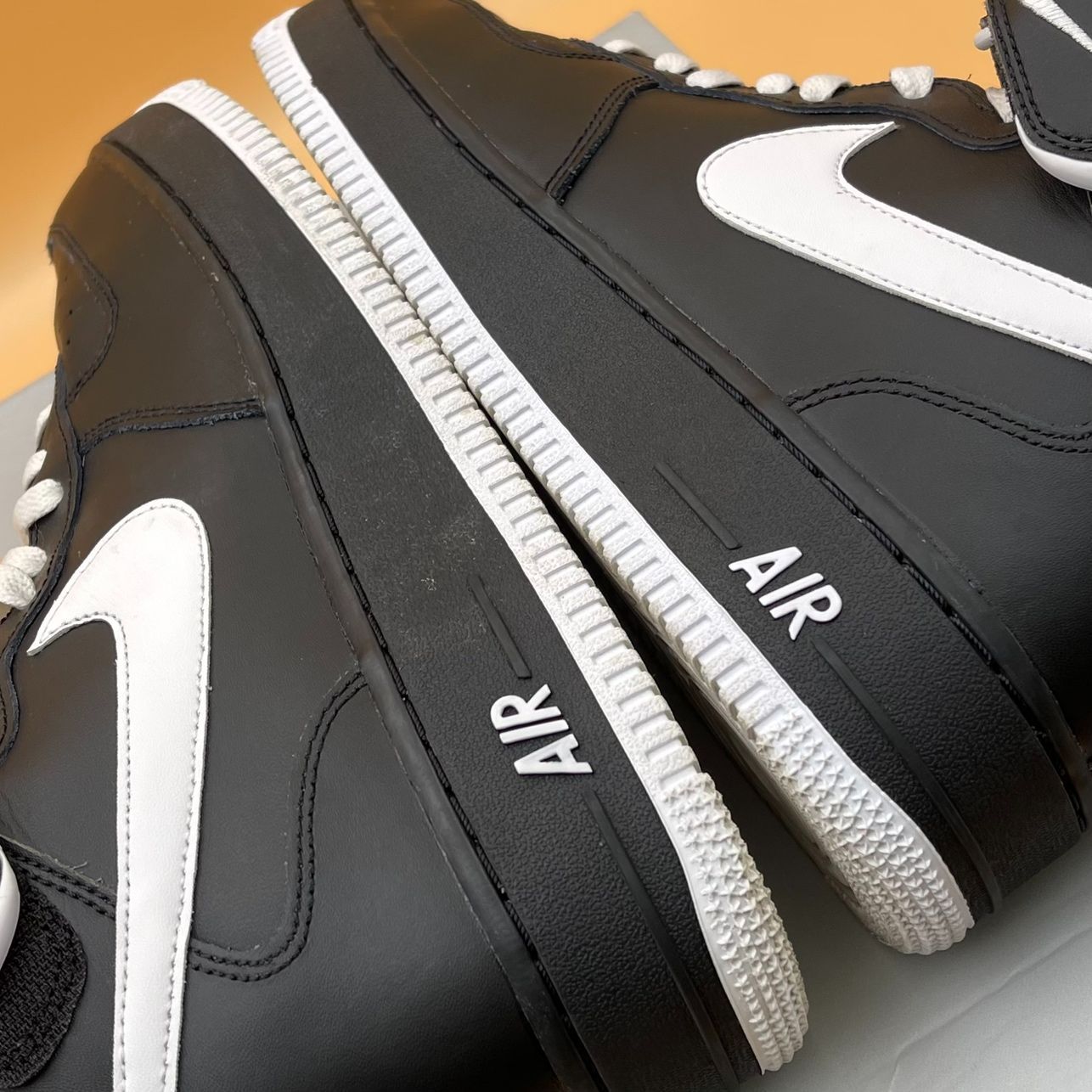 27.5cm】NIKE AIR FORCE 1 MID '07 BLACK/WHITE-BLACK 23SP-I