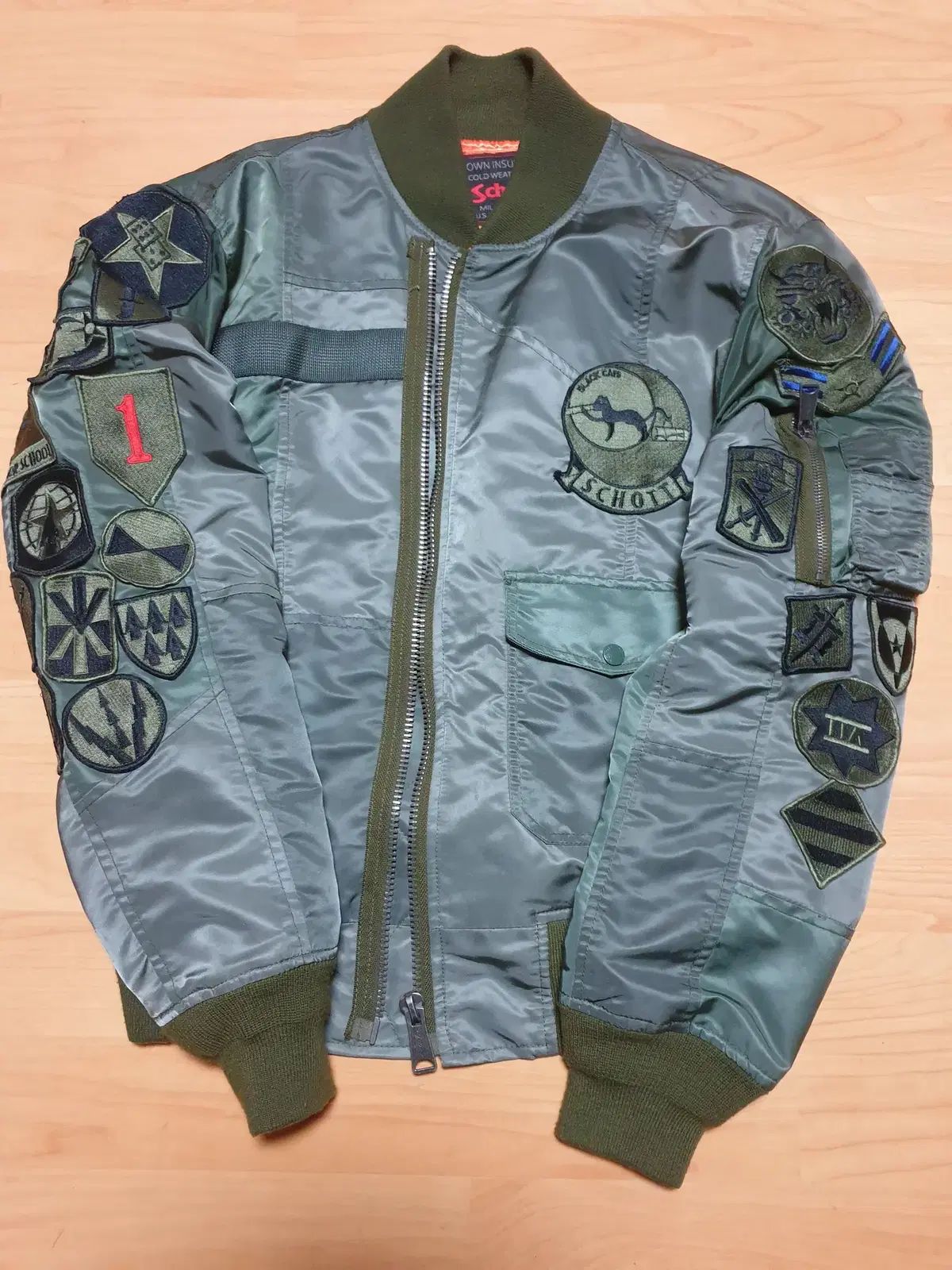 schott ショート MA-1ジャンパー M