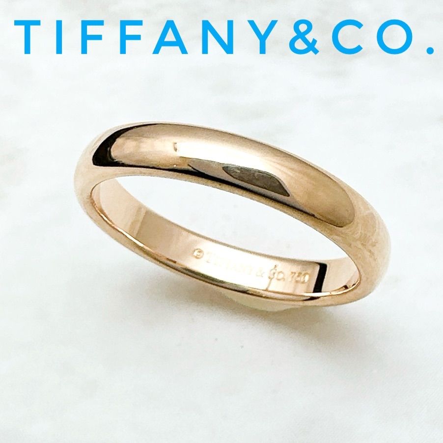 ?Tiffany＆Co. ウェディングバンド ピンクゴールド リング 約7.5-8号 U