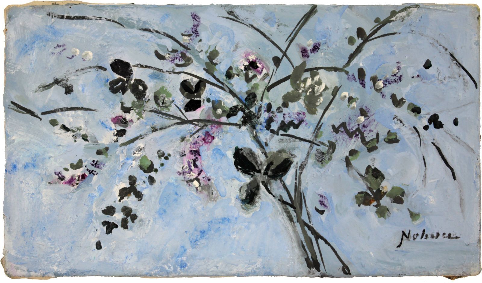 八木伸子 「萩」 油絵・油彩画 絵画 八木伸子 『萩』 油彩画 - 北海道画廊