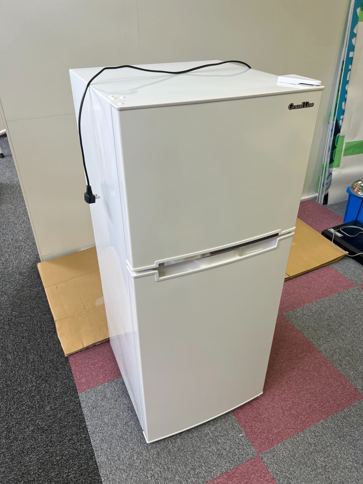 Grand-Line 冷蔵庫 118L 2ドア 冷凍冷蔵庫 ホワイト/白 AR-118L02 