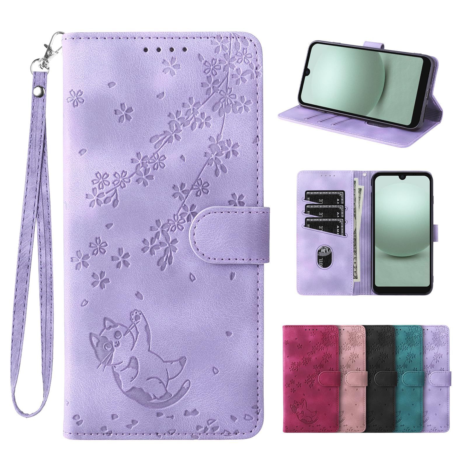 ボッテガ ヴェネタ 手帳型 iPhoneケース パープル 紫