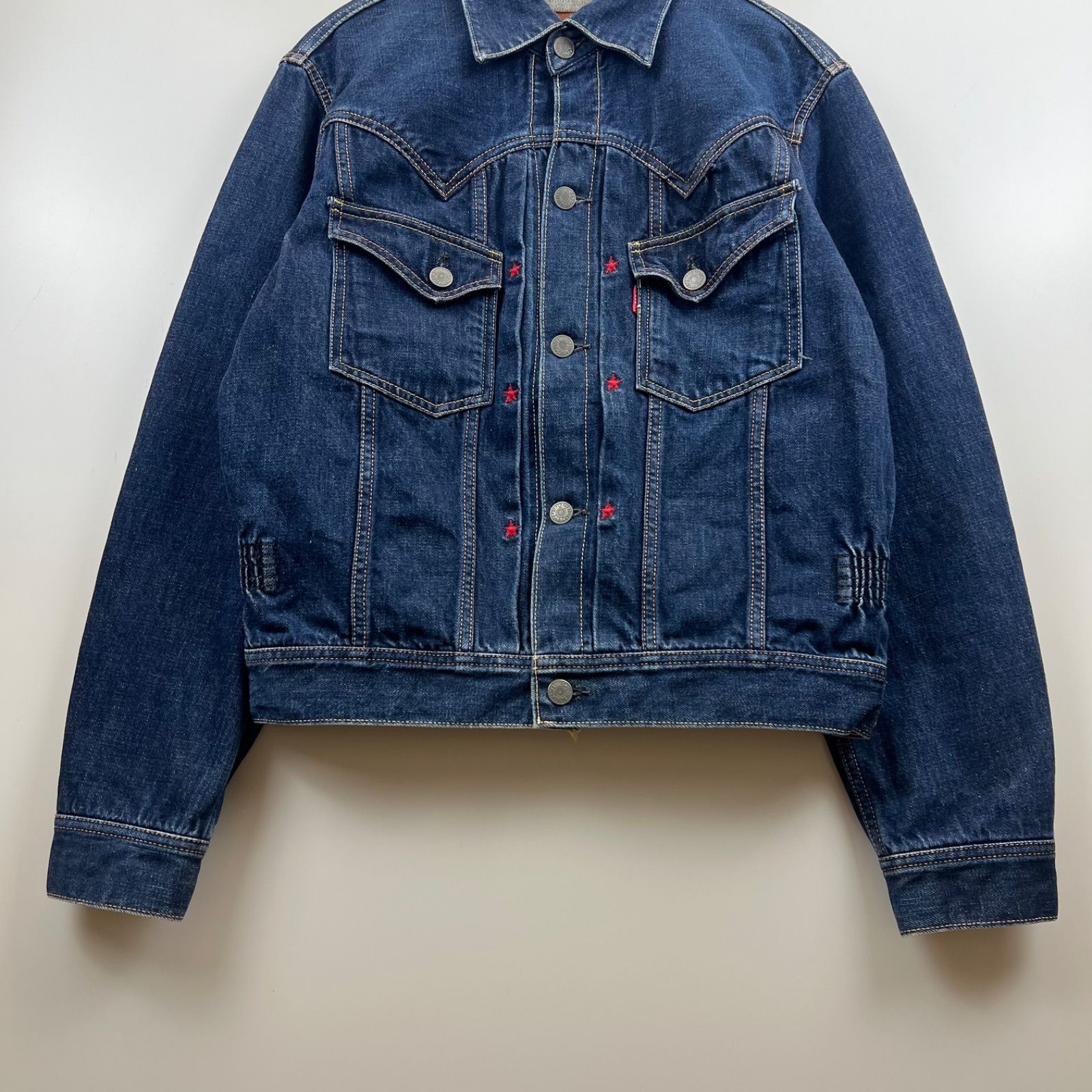 デニムジャケット スポーツ刺繍 13番 JUNYA WATANABE COMME des GARCONS MAN 綿デニム×ウールツイル