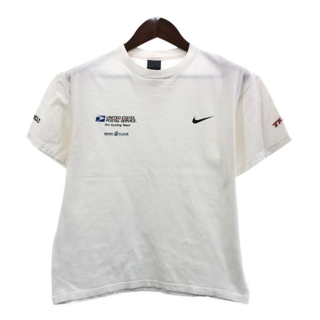 00年代 NIKE ナイキ 企業ロゴ 半袖Ｔシャツ スポーツ ロゴ ホワイト (メンズ M) 中古 古着 Q5691