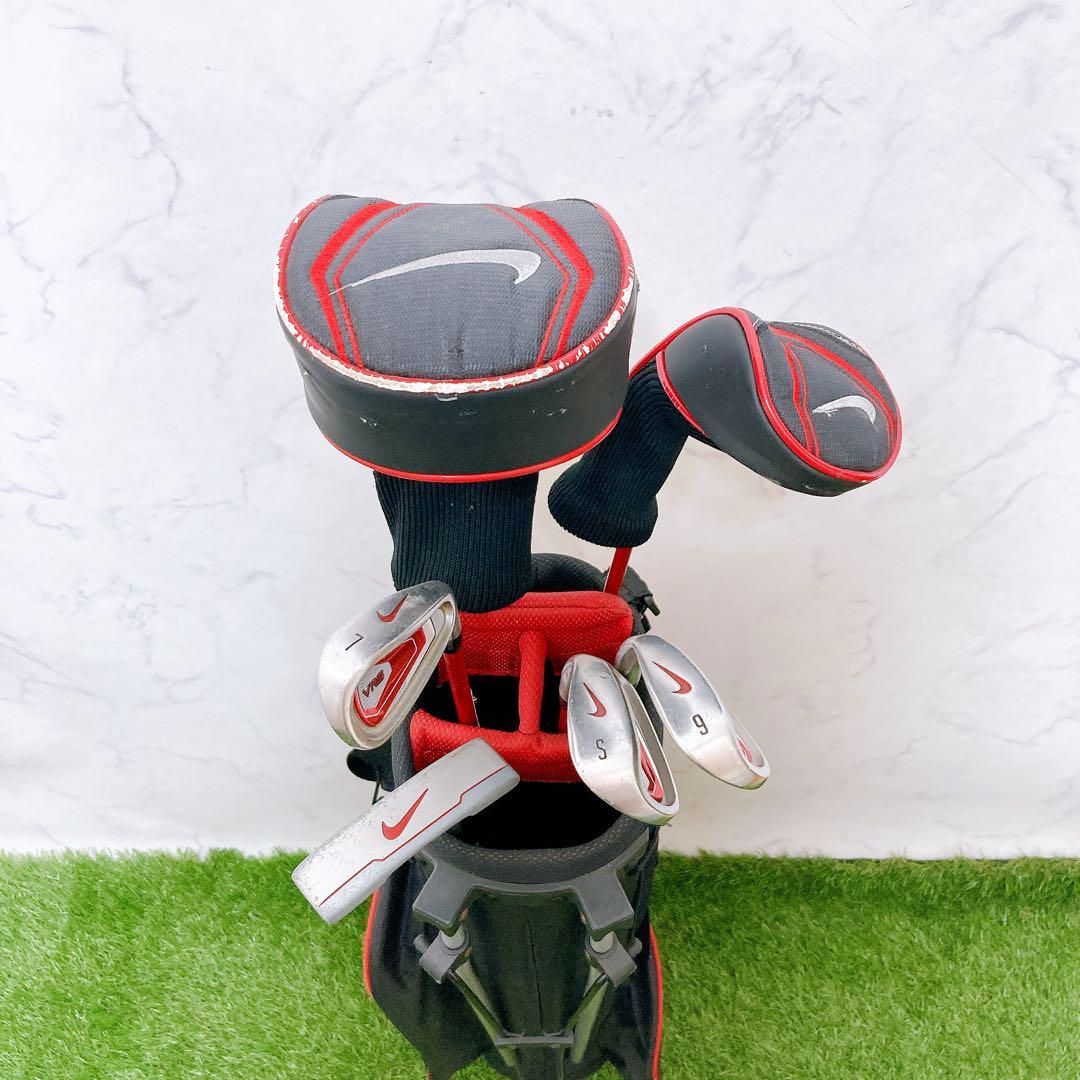 フードなし21.ナイキ　ジュニアゴルフクラブセット　6本　右利き　子供用　高学年 子供用ゴルフセット フードなし21.ナイキ ジュニアゴルフクラブセット