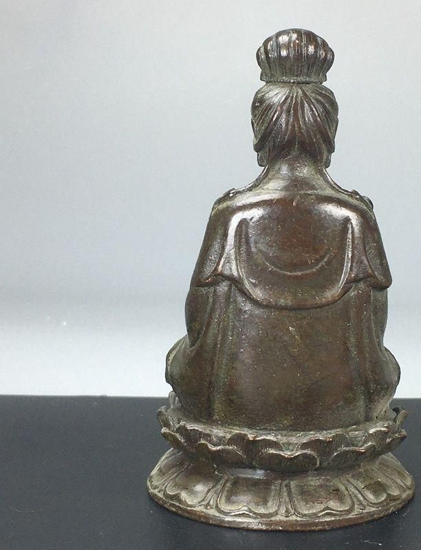 仏教美術  仏像  観音菩薩様  小仏像 銅製 銅器 仏教美術 仏像 観音菩薩様 小仏像 銅製 銅器 - メルカリ