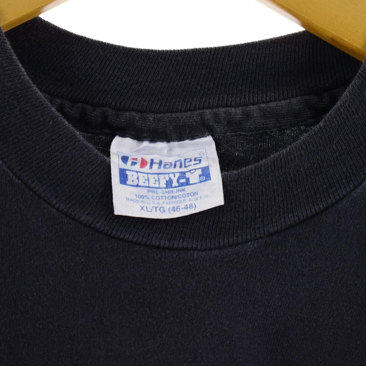 古着 80年代 ヘインズ Hanes BEEFY-T 青タグ アニマルプリントTシャツ USA製 メンズXL ヴィンテージ/eaa242172