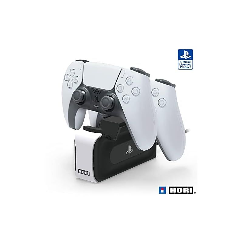 【PS5対応】DualSense?ワイヤレスコントローラー専用 充電スタンドダブル for PlayStationR5【SONYライセンス商品】 0