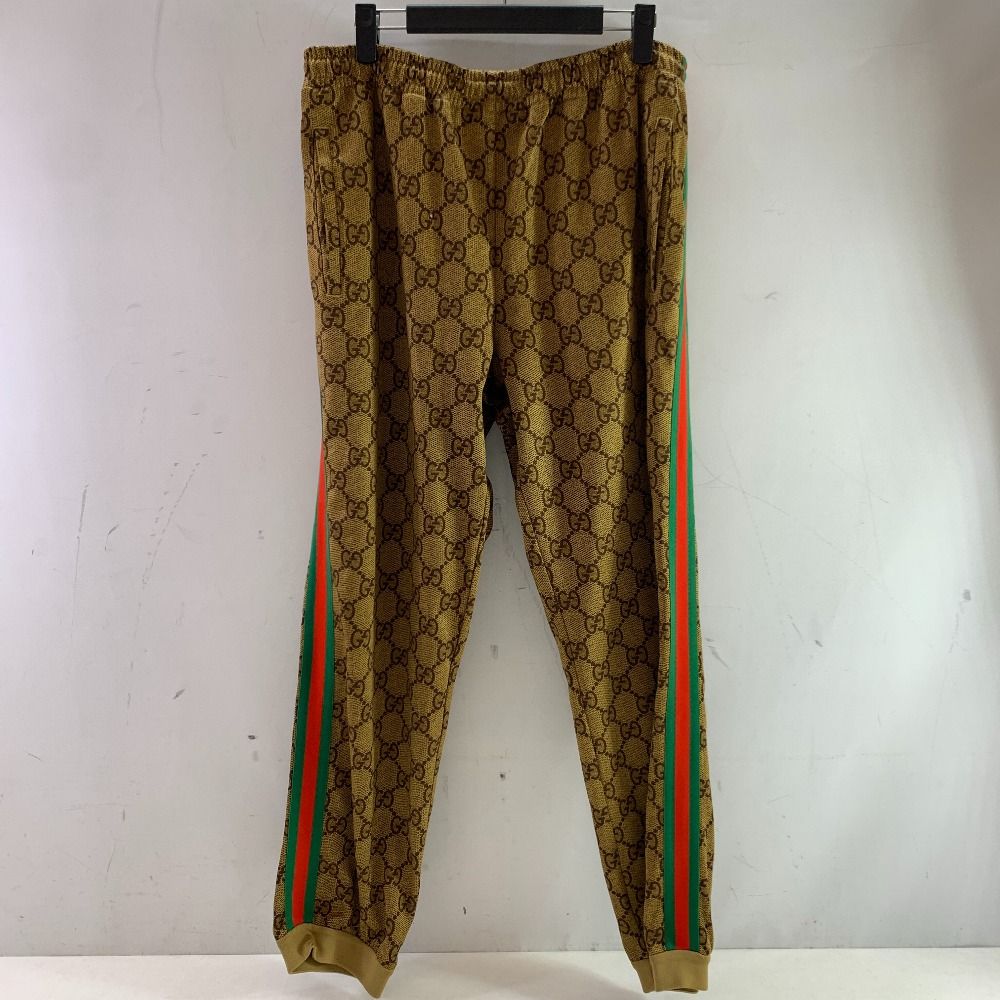 04w5080▽ GUCCI グッチ Technical Jersey Track Pants 523489 X9V35 ブラウン サイズ XL 八王子店