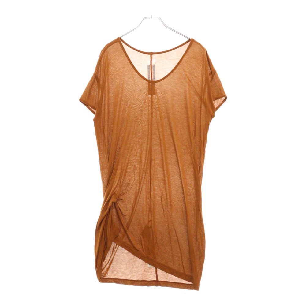 Rick Owens リックオウエンス HIKED 半袖Tシャツ カットソー レディース ブラウン RP01D2206-JS